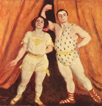 Acrobats by Károly Ferenczy